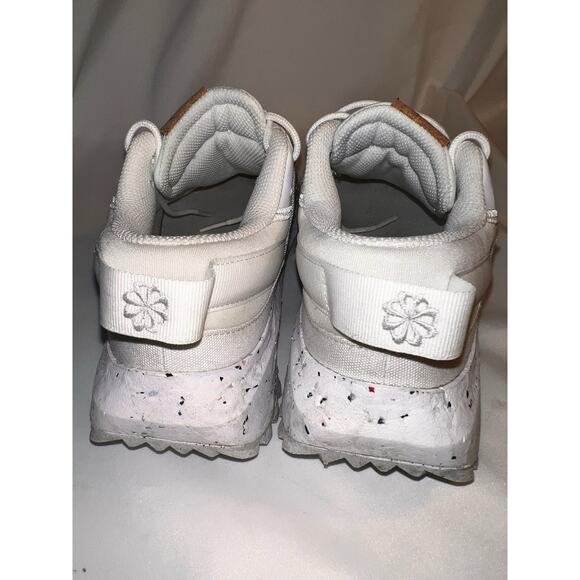 NIKE RENEW RUN 2 WOMENS 6.5 WHITE GRAY LEATHER FABRIC SNEAKERS SPECKLED SOLE - Picture 6 of 10